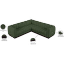 Meridian Quinn Green Chenille Fabric Modular Sectional IMAGE 15