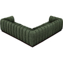 Meridian Quinn Green Chenille Fabric Modular Sectional IMAGE 6