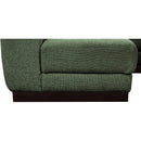 Meridian Quinn Green Chenille Fabric Modular Sectional IMAGE 14
