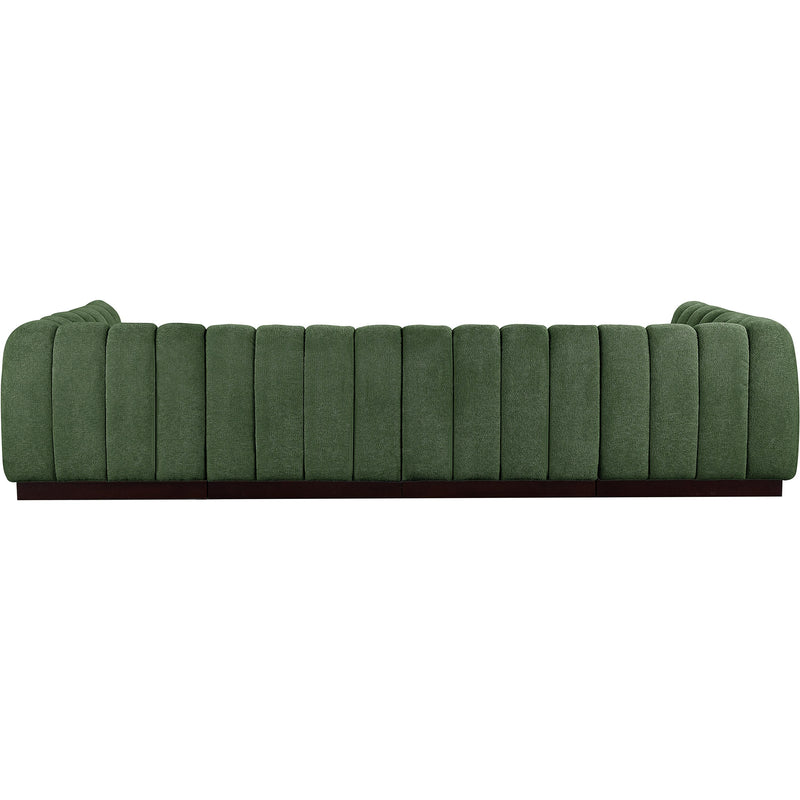 Meridian Quinn Green Chenille Fabric Modular Sectional IMAGE 3