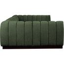 Meridian Quinn Green Chenille Fabric Modular Sectional IMAGE 7