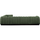 Meridian Quinn Green Chenille Fabric Modular Sectional IMAGE 6