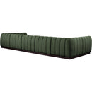 Meridian Quinn Green Chenille Fabric Modular Sectional IMAGE 6