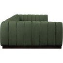 Meridian Quinn Green Chenille Fabric Modular Sectional IMAGE 7