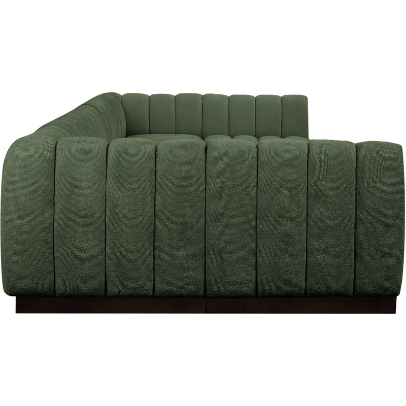Meridian Quinn Green Chenille Fabric Modular Sectional IMAGE 7