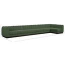 Meridian Quinn Green Chenille Fabric Modular Sectional IMAGE 17