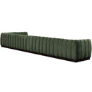 Meridian Quinn Green Chenille Fabric Modular Sectional IMAGE 6