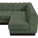 Meridian Quinn Green Chenille Fabric Modular Sectional IMAGE 13