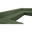 Meridian Quinn Green Chenille Fabric Modular Sectional IMAGE 16