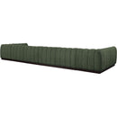 Meridian Quinn Green Chenille Fabric Modular Sectional IMAGE 6