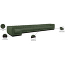 Meridian Quinn Green Chenille Fabric Modular Sectional IMAGE 18