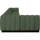 Meridian Quinn Green Chenille Fabric Modular Sectional IMAGE 7