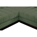 Meridian Quinn Green Chenille Fabric Modular Sectional IMAGE 13