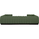 Meridian Quinn Green Chenille Fabric Modular Sectional IMAGE 3