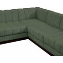 Meridian Quinn Green Chenille Fabric Modular Sectional IMAGE 9