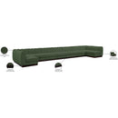 Meridian Quinn Green Chenille Fabric Modular Sectional IMAGE 18