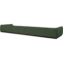 Meridian Quinn Green Chenille Fabric Modular Sectional IMAGE 6