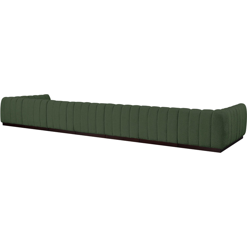Meridian Quinn Green Chenille Fabric Modular Sectional IMAGE 6