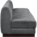 Meridian Quinn Grey Chenille Fabric Modular Sofa IMAGE 7