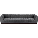 Meridian Quinn Grey Chenille Fabric Modular Sofa IMAGE 5