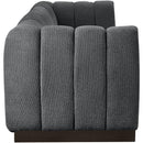 Meridian Quinn Grey Chenille Fabric Modular Sofa IMAGE 7