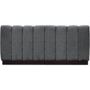 Meridian Quinn Grey Chenille Fabric Modular Sofa IMAGE 3