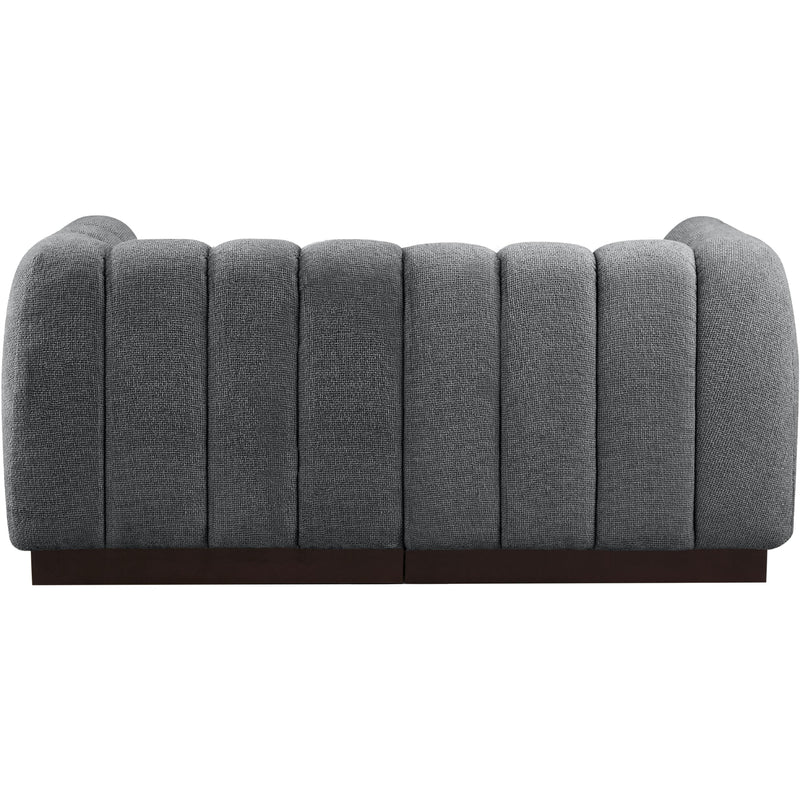 Meridian Quinn Grey Chenille Fabric Modular Sofa IMAGE 3