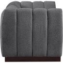 Meridian Quinn Grey Chenille Fabric Modular Sofa IMAGE 7