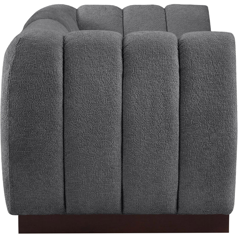 Meridian Quinn Grey Chenille Fabric Modular Sofa IMAGE 7