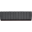 Meridian Quinn Grey Chenille Fabric Modular Sofa IMAGE 3