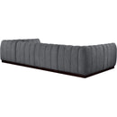 Meridian Quinn Grey Chenille Fabric Modular Sectional IMAGE 6
