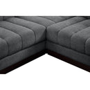 Meridian Quinn Grey Chenille Fabric Modular Sectional IMAGE 19