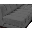 Meridian Quinn Grey Chenille Fabric Modular Sectional IMAGE 15