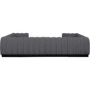 Meridian Quinn Grey Chenille Fabric Modular Sectional IMAGE 3