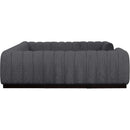 Meridian Quinn Grey Chenille Fabric Modular Sectional IMAGE 7