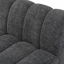 Meridian Quinn Grey Chenille Fabric Modular Sectional IMAGE 8
