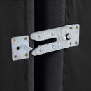 Meridian Indulge Black Linen Textured Fabric Armless Chair IMAGE 7