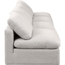 Meridian Indulge Cream Linen Textured Fabric Modular Sofa IMAGE 5