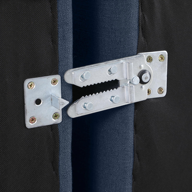 Meridian Indulge Navy Linen Textured Fabric Modular Sectional IMAGE 6