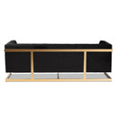 TSF-5507-Black/Gold-Sofa