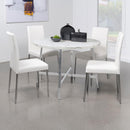 120400 Coaster Carrara Faux Marble dining table