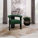 Ramona Boucle Upholstered Accent Side Chair Green and Black 903148