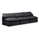 Meridian Indulge Black Vegan Leather Modular Sofa IMAGE 8
