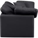 Meridian Indulge Black Vegan Leather Modular Sofa IMAGE 5