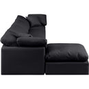 Meridian Indulge Black Vegan Leather Modular Sectional IMAGE 5