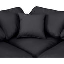 Meridian Indulge Black Vegan Leather Modular Sectional IMAGE 6