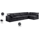 Meridian Indulge Black Vegan Leather Modular Sectional IMAGE 8