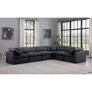 Meridian Indulge Black Vegan Leather Modular Sectional IMAGE 2