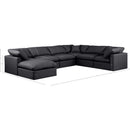Meridian Indulge Black Vegan Leather Modular Sectional IMAGE 10