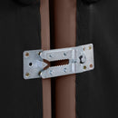 Meridian Indulge Brown Vegan Leather Corner Chair IMAGE 7